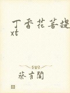 丁香花菩提树txt封面