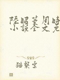 陆昭菱周时阅的小说全文免费阅读