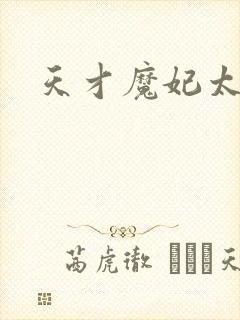 天才魔妃太难追封面