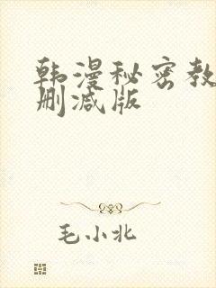 韩漫秘密教学无删减版