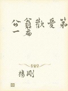 公翁欢爱第三十一篇