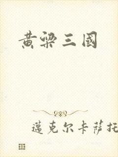 黄粱三国封面