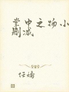 掌中之物小说未删减