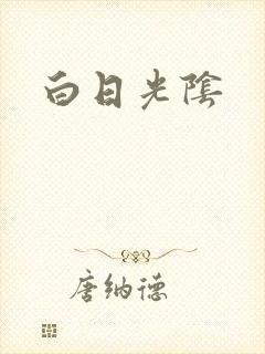 白日光阴封面