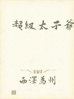 超级太子爷封面