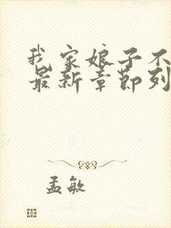 我家娘子不对劲最新章节列表最