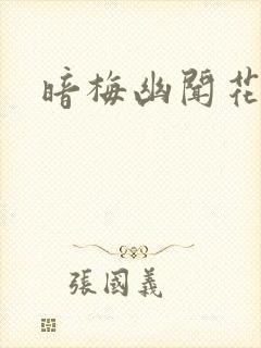 暗梅幽闻花封面