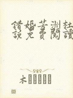 错婚芳洲杜若小说免费阅读笔趣阁封面