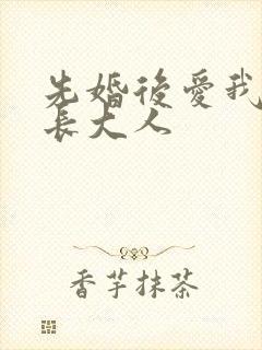 先婚后爱我的市长大人