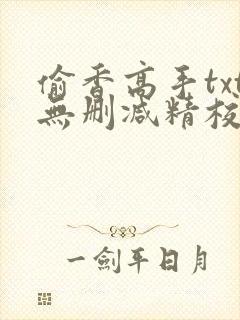 偷香高手txt无删减精校版