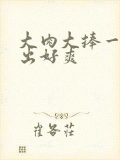 大肉大捧一进一出好爽