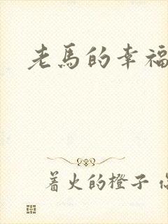 老马的幸福生活