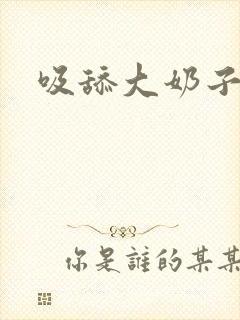 吸舔大奶子小说