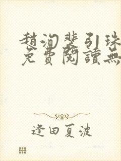 赵洵裴引珠全文免费阅读无弹窗