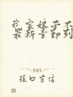 我家娘子不对劲最新章节列表免费