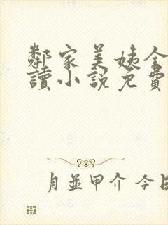 邻家美姨全文阅读小说免费