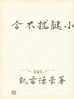 合不拢腿小说封面