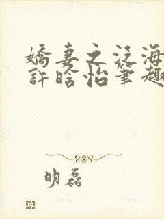 娇妻之泛海之舟许晗怡笔趣阁