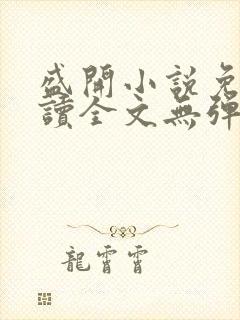 盛开小说免费阅读全文无弹窗