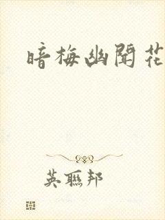 暗梅幽闻花封面