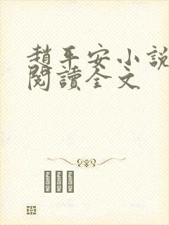 赵平安小说免费阅读全文