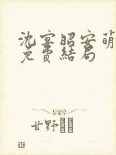 沈宴昭安萌全文免费结局封面