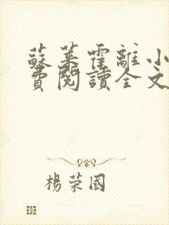 苏莱霍离小说免费阅读全文