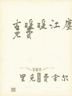 古暖暖江尘御 免费封面