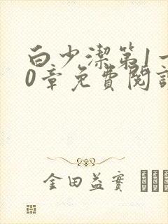 白少洁第1一40章免费阅读