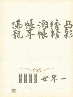 佛帐潮绣凸浮双龙耳帐精彩片段封面