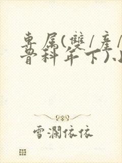 专属(双/产/骨科年下)小说封面