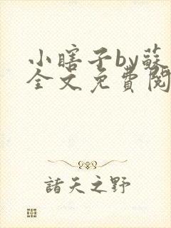 小瞎子by苏软全文免费阅读