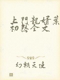 上门龙婿叶辰萧初然全文
