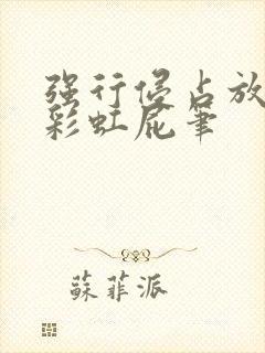 强行侵占放了个彩虹屁笔封面