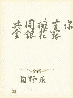 共同拥有你by金银花露