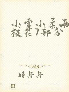 小雪小柔两个大校花7部分