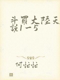斗罗大陆天狂传说1一5