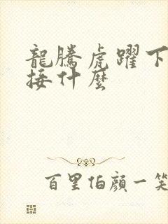 龙腾虎跃下一句接什么