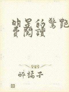 明星的惊艳史免费阅读