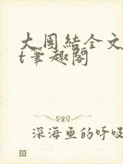 大团结全文txt笔趣阁