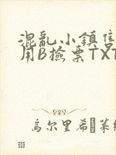 混乱小镇售票员用B检票TXT