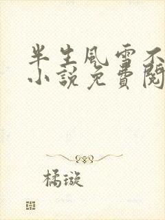 半生风雪不只你小说免费阅读无弹窗封面