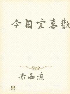 今日宜喜欢封面