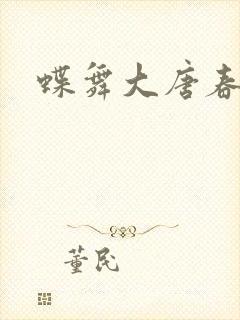 蝶舞大唐春封面