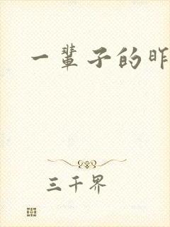 一辈子的昨天封面