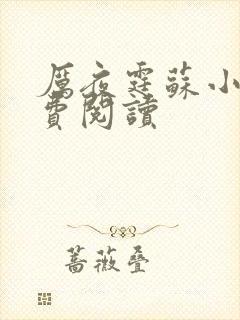 厉夜霆苏小汐免费阅读封面