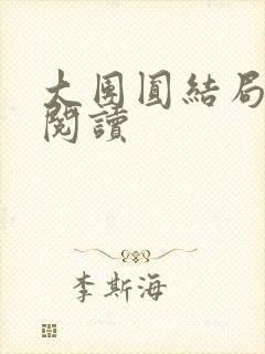 大团圆结局全文阅读封面