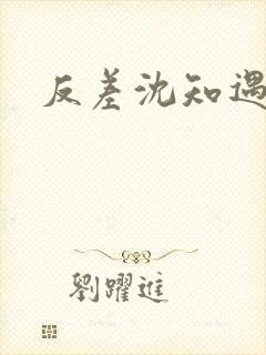 反差沈知遇晏应