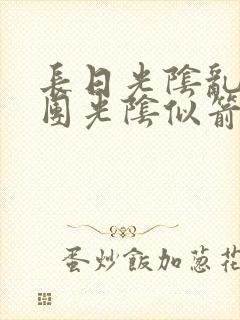 长日光阴乱作一团光阴似箭时渺