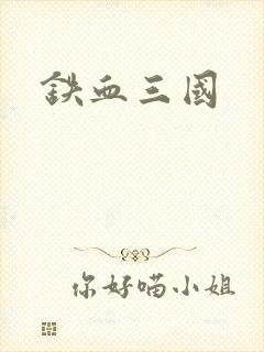 铁血三国封面